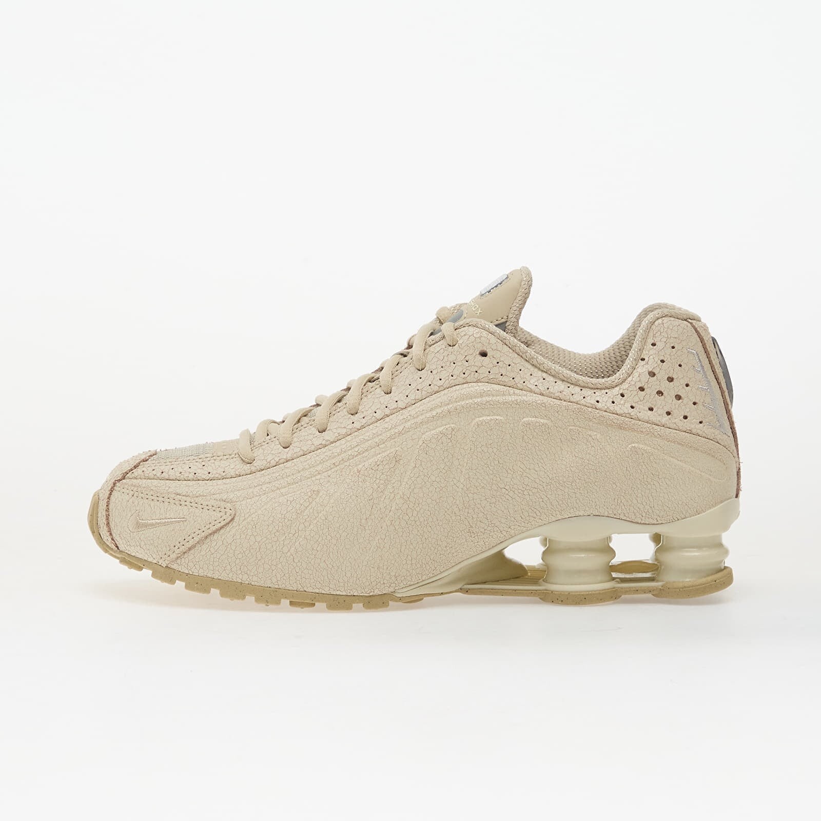 Sneakers Nike Shox R4 Qs Natural/ Net-Metallic Silver UK 6.5