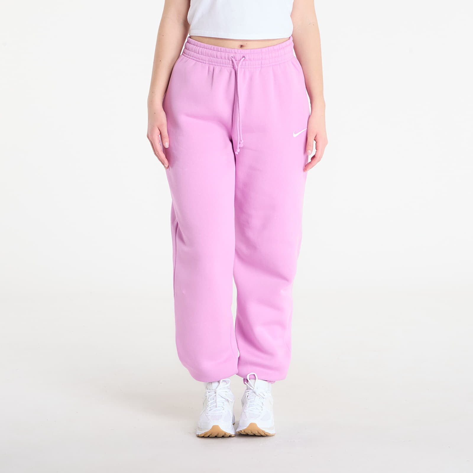 Pants Nike Sportswear Phoenix Fleece Women's High-Waisted Oversized Sweatpants Lt Magenta/ Sail S