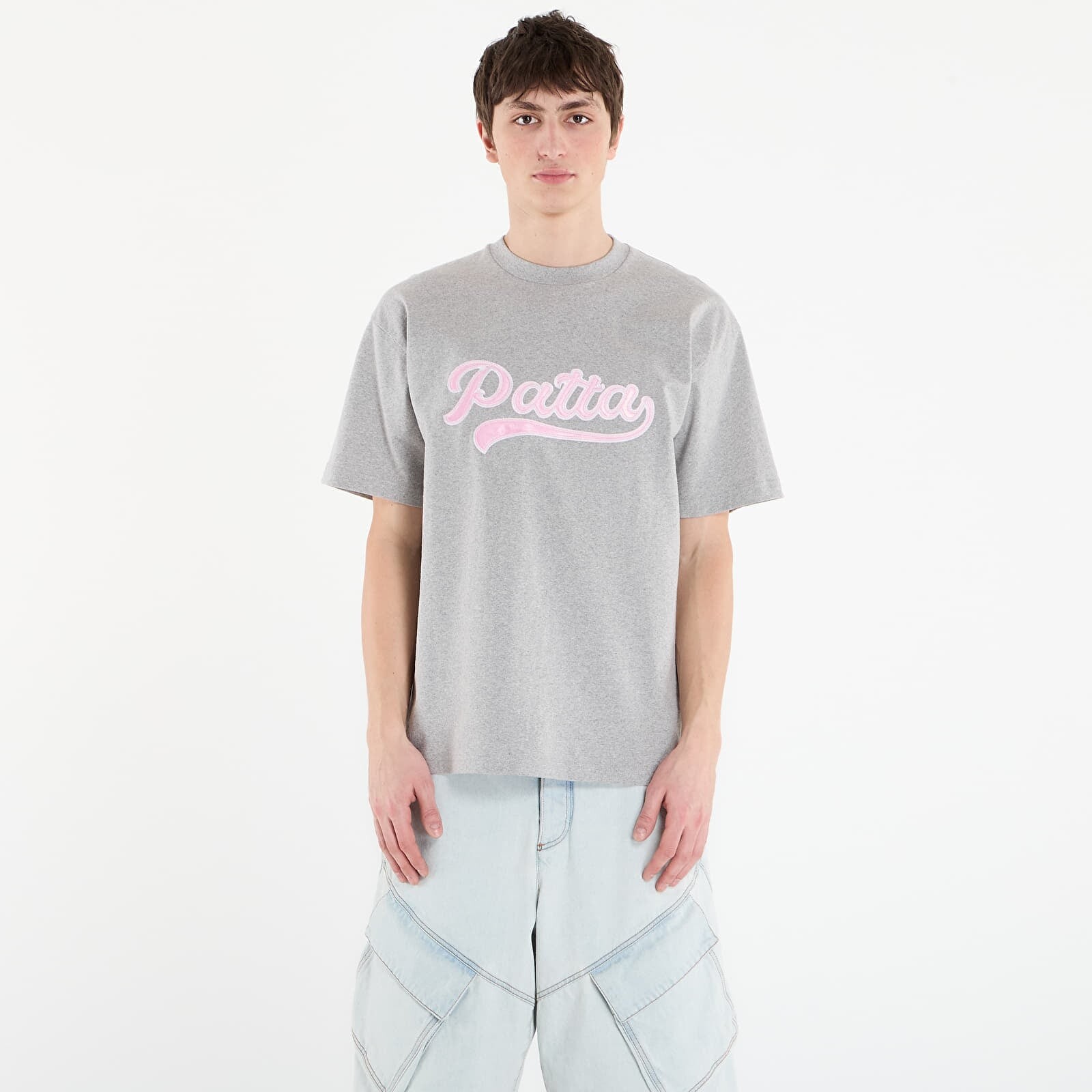 T-shirt Patta Logo Tail T-Shirt UNISEX Grey heather XL
