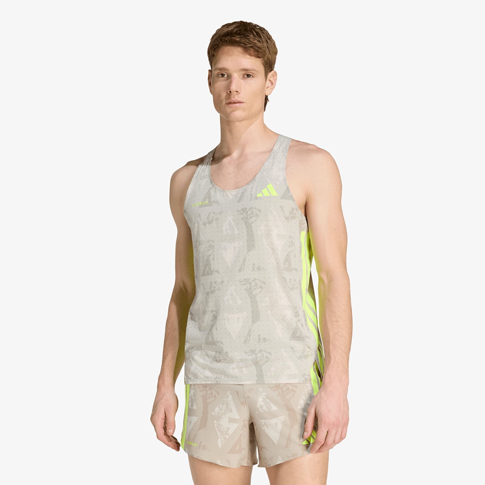 Tank top adidas Labrum Singl M Sesame/ Solar Yellow XL