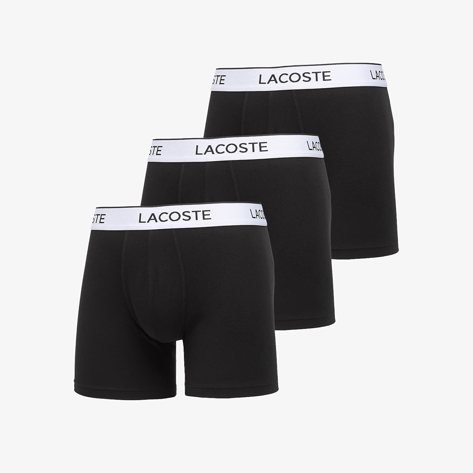 LACOSTE Boxer Brief 3-Pack Black L