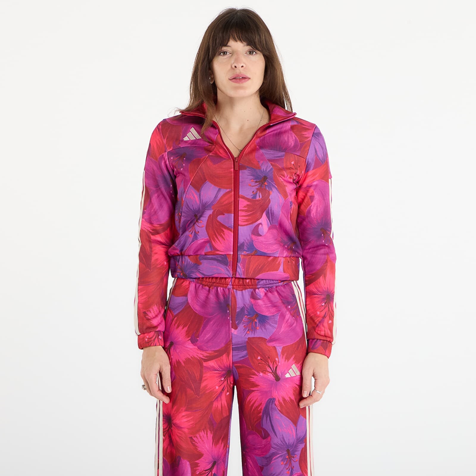 Sweatshirt adidas X Farm Rio House Of Tiro Track Top Bahia Magenta M