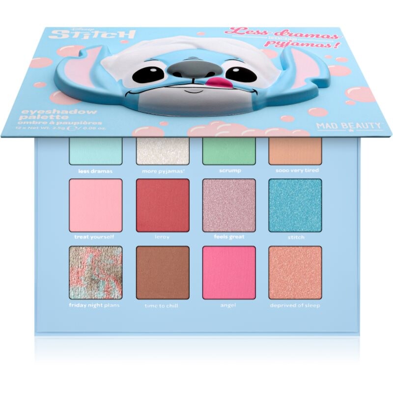 Mad Beauty Disney Stitch Pamper eyeshadow palette 12x2.5 g