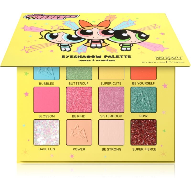 Mad Beauty The Powerpuff Girls eyeshadow palette 12x2.5 g
