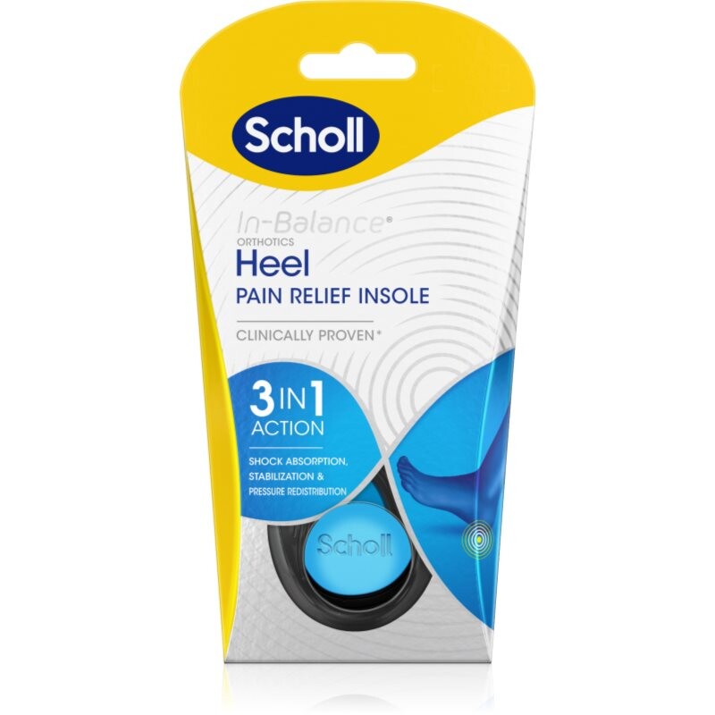 Scholl In-Balance Heel insoles for heels size Medium 1 pair