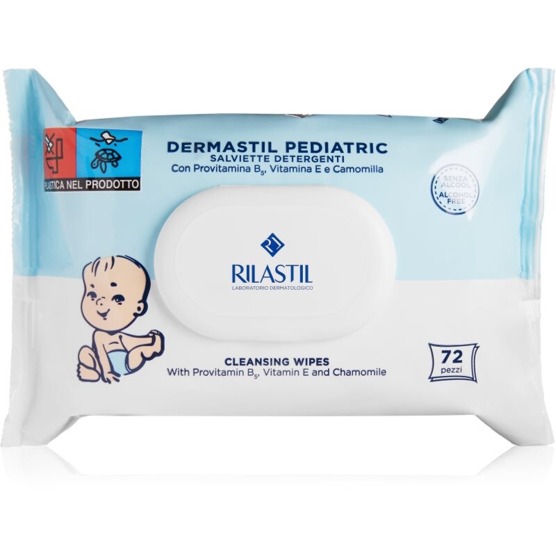 Rilastil Dermastil Pediatric gentle cleansing wipes for children 72 pc