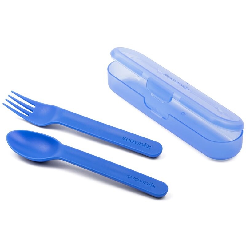 Suavinex Booo cutlery Blue 12m+ 1 pc