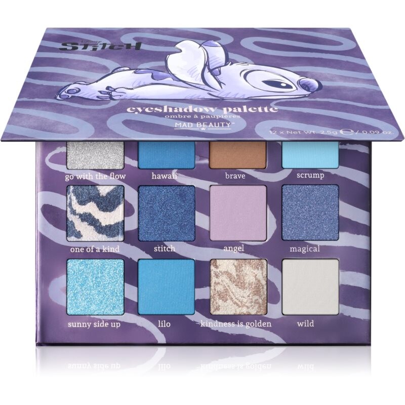 Mad Beauty Stitch Denim eyeshadow palette 12x2.5 g