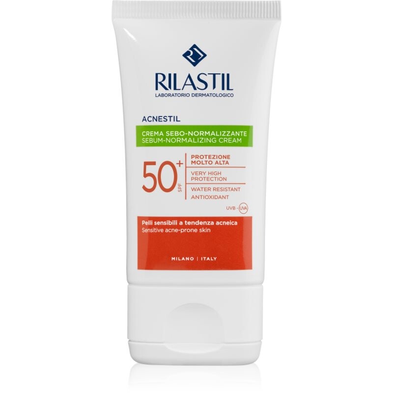 Rilastil Acnestil protective mattifying cream for the face SPF 50+ 40 g