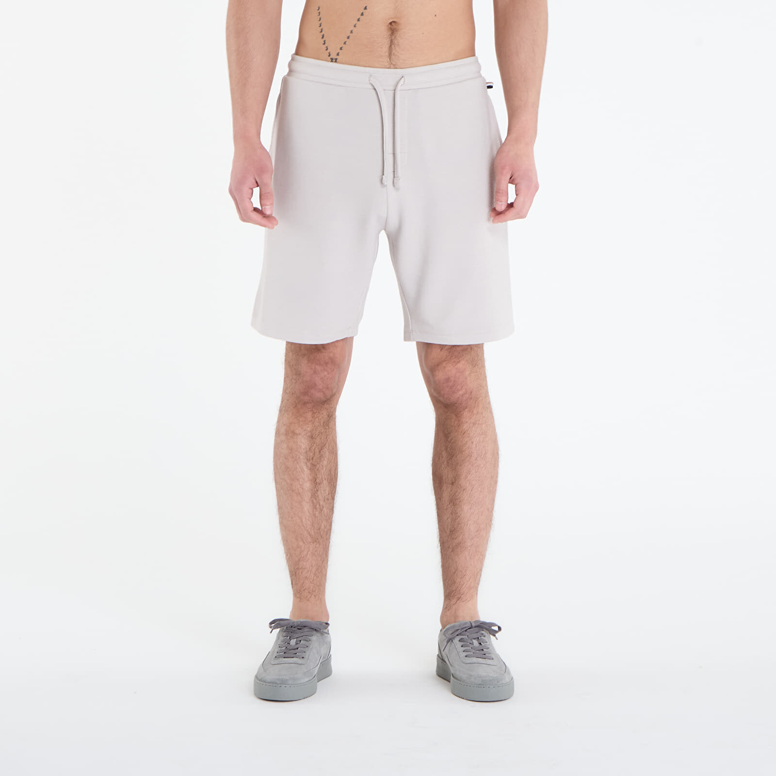 Hugo Boss Rib Shorts Light Grey S
