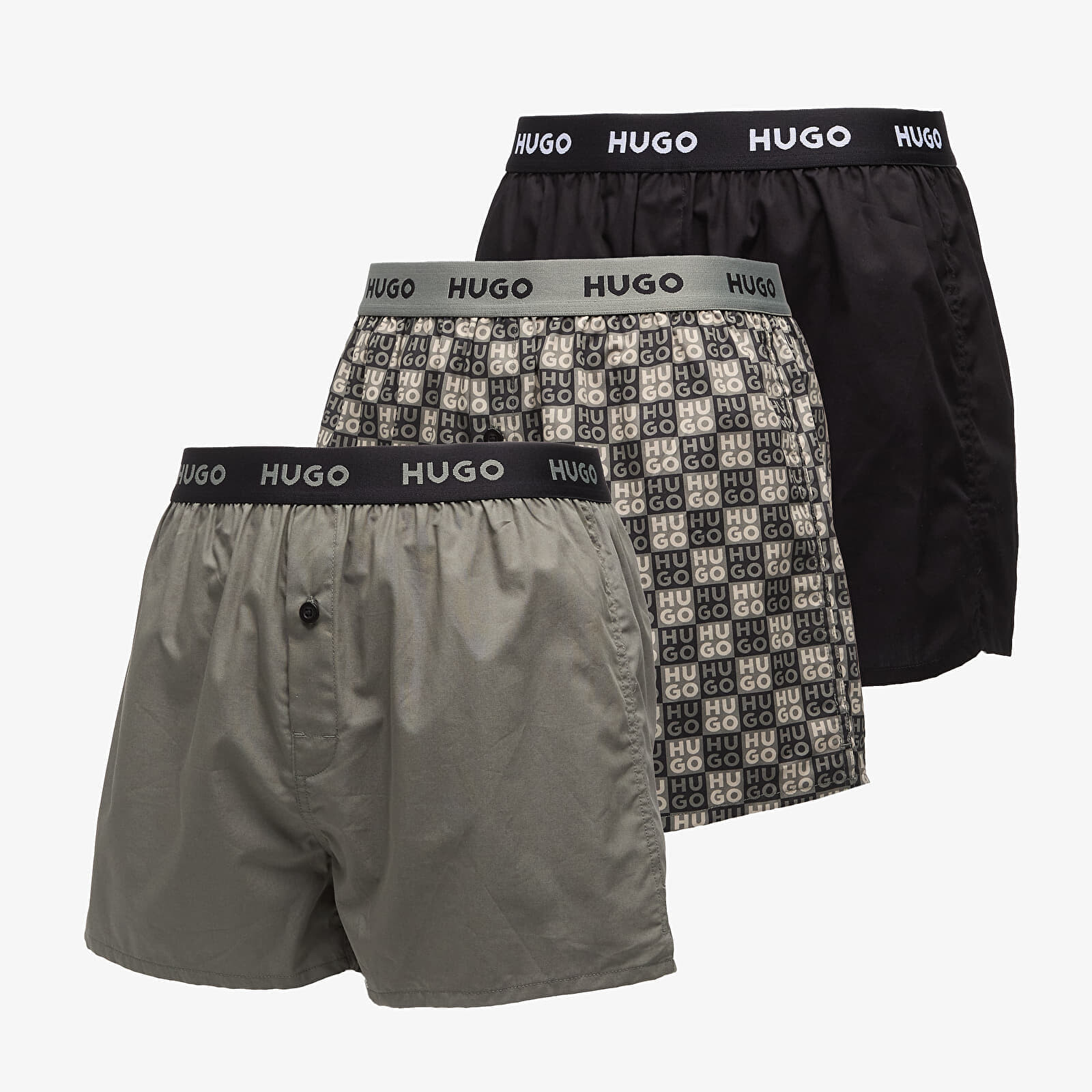 Hugo Boss Woven Boxer 3-Pack Black S