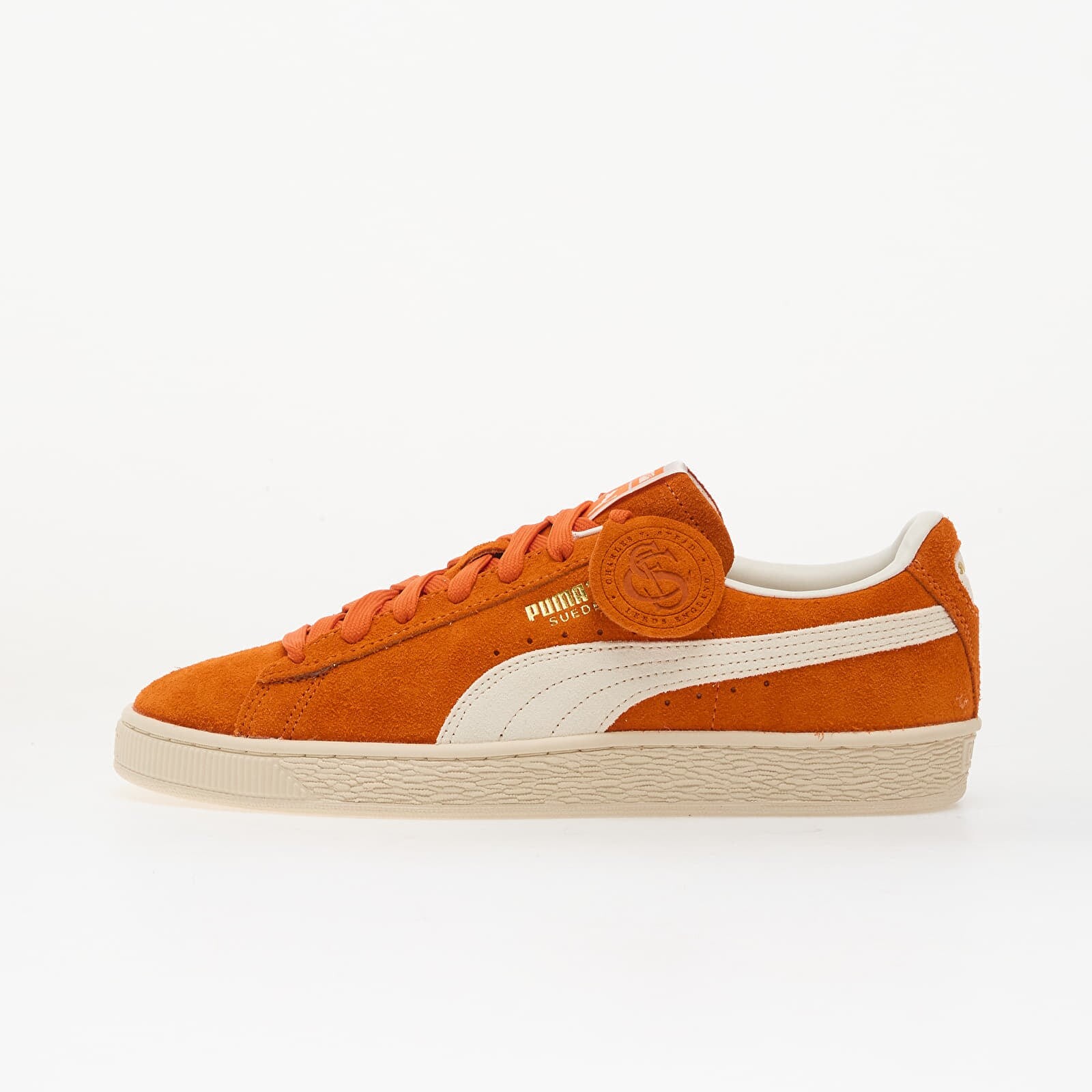 Sneakers Puma Suede Charles F. Stead IV Orange Glo-Puma White UK 10.5