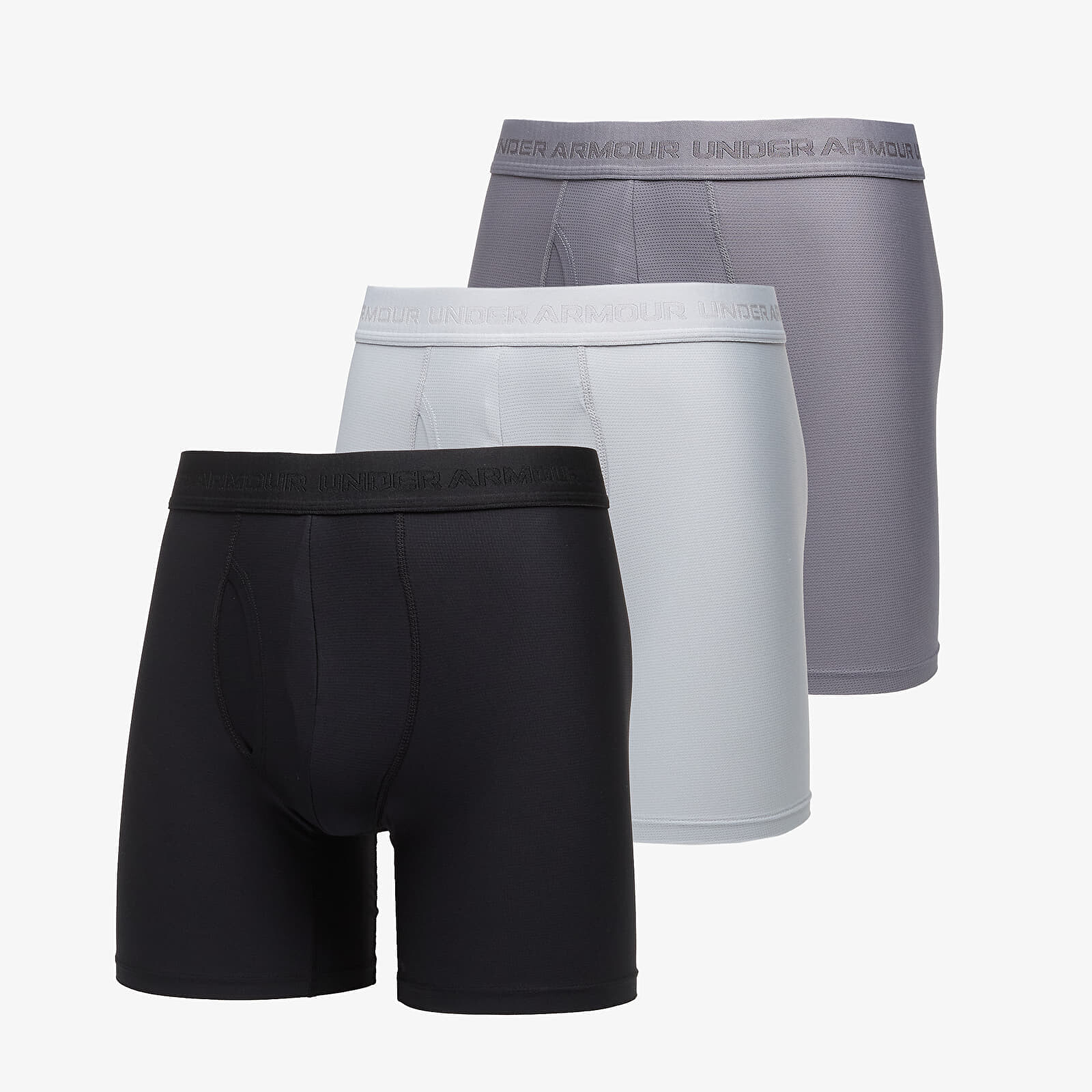 Under Armour Performance Tech Mesh Mod 6in 3-Pack Gray XXL