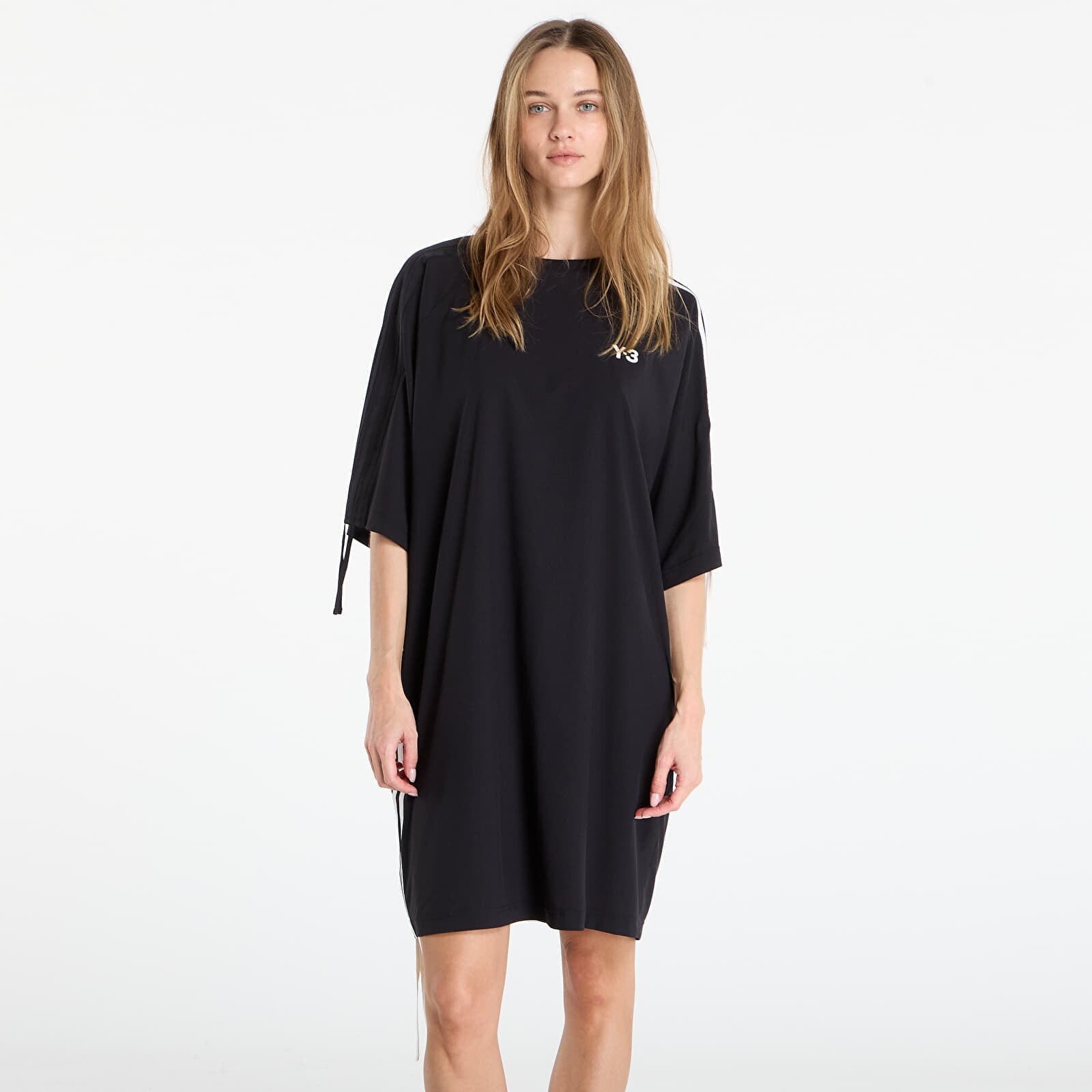 Y-3 Cinch 3 Stripes Oversized Tee Dress Black M