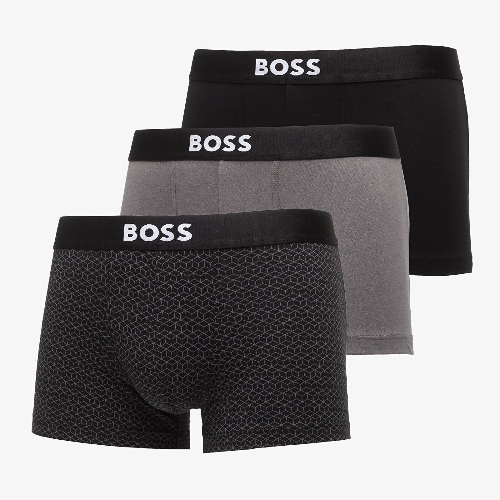 Hugo Boss Trunk 3-Pack Boss One D Light Grey S