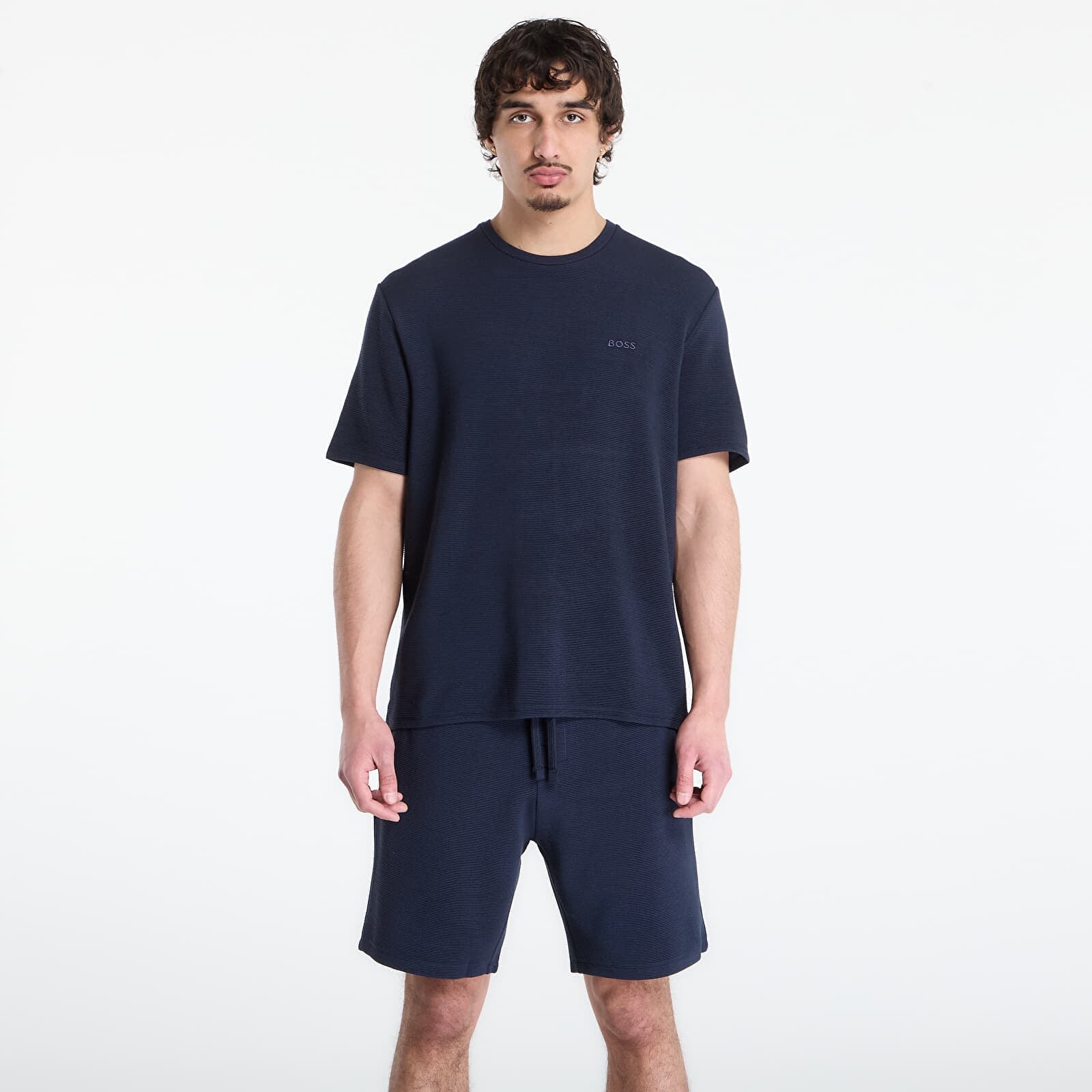 T-shirt Hugo Boss Rib T-Shirt Blue L