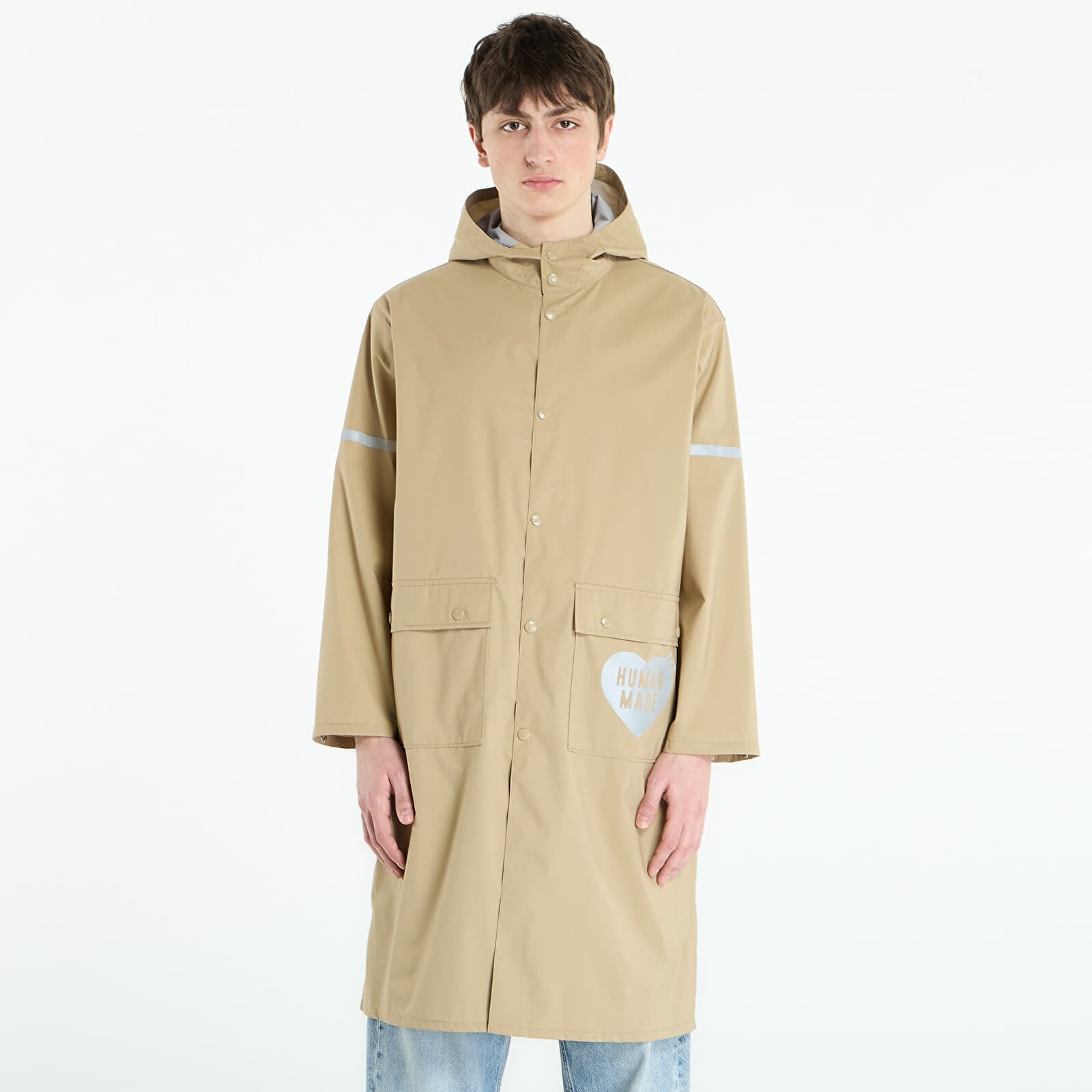 Coat HUMAN MADE Packable Rain Coat UNISEX Beige L