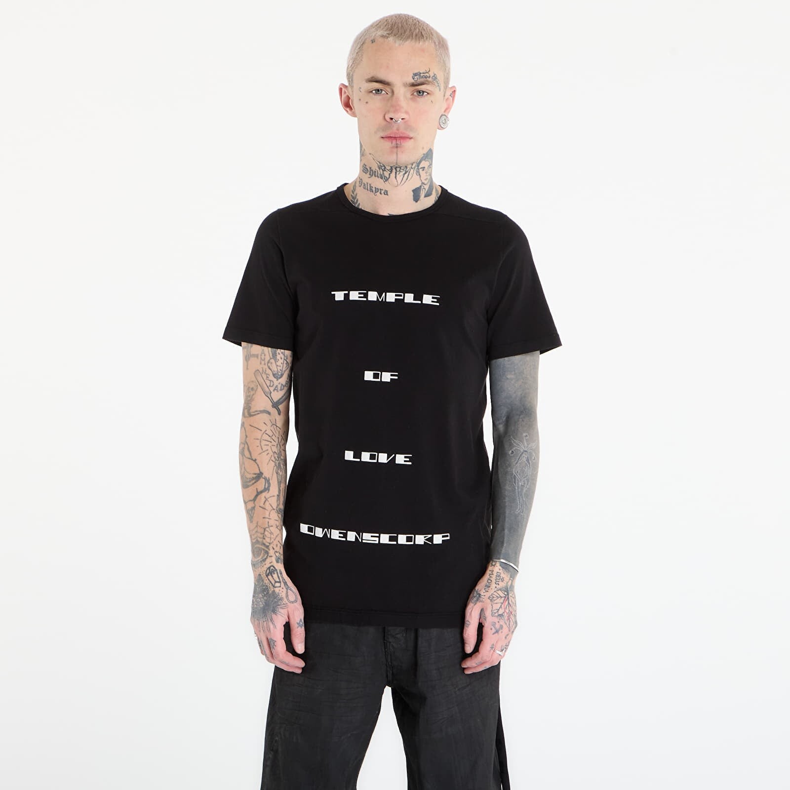 T-shirt Rick Owens DRKSHDW Level T-Shirt Black/ Milk L