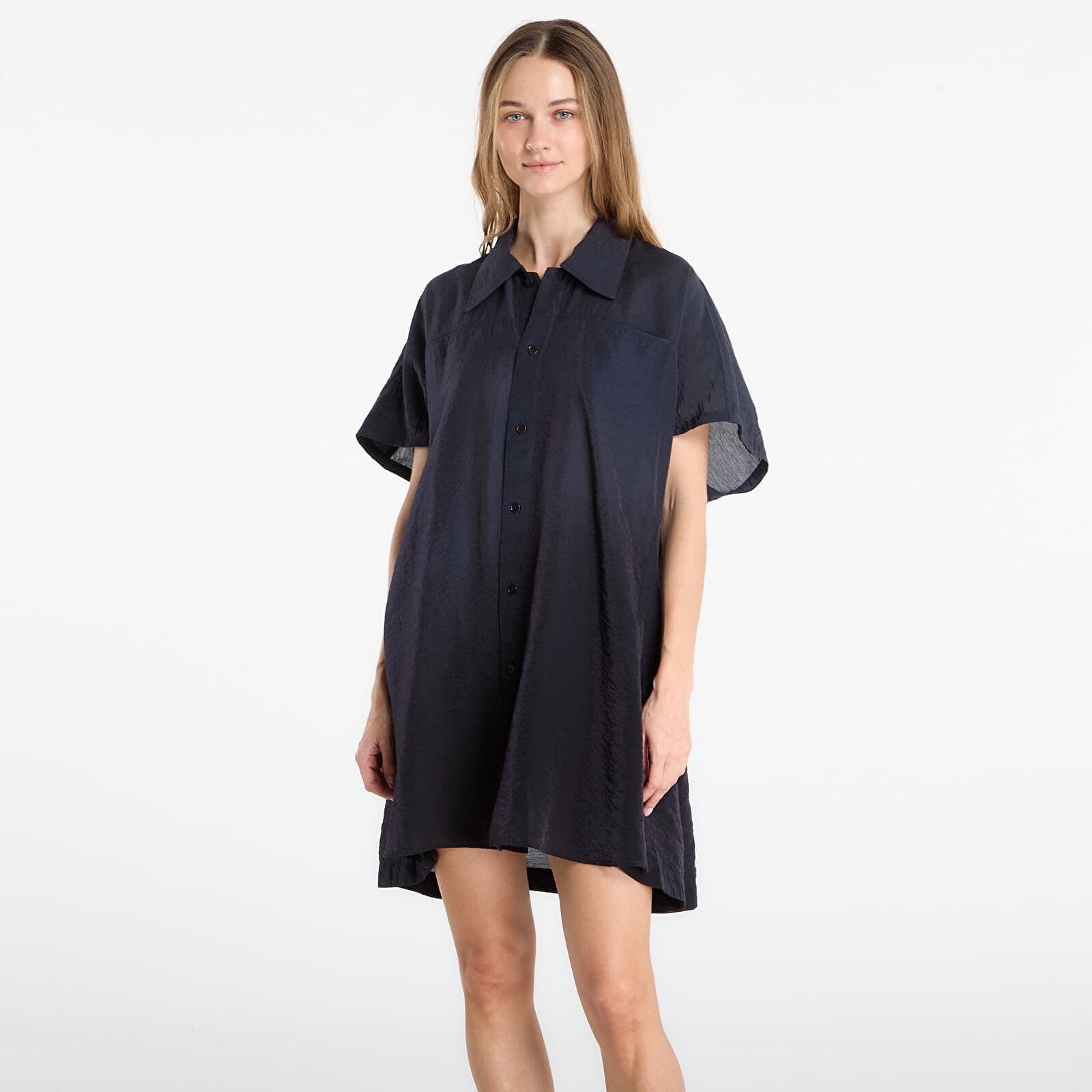 Shirt Y-3 Short Sleeve Dip Dye Utility Overshirt Black/ Night Grey S