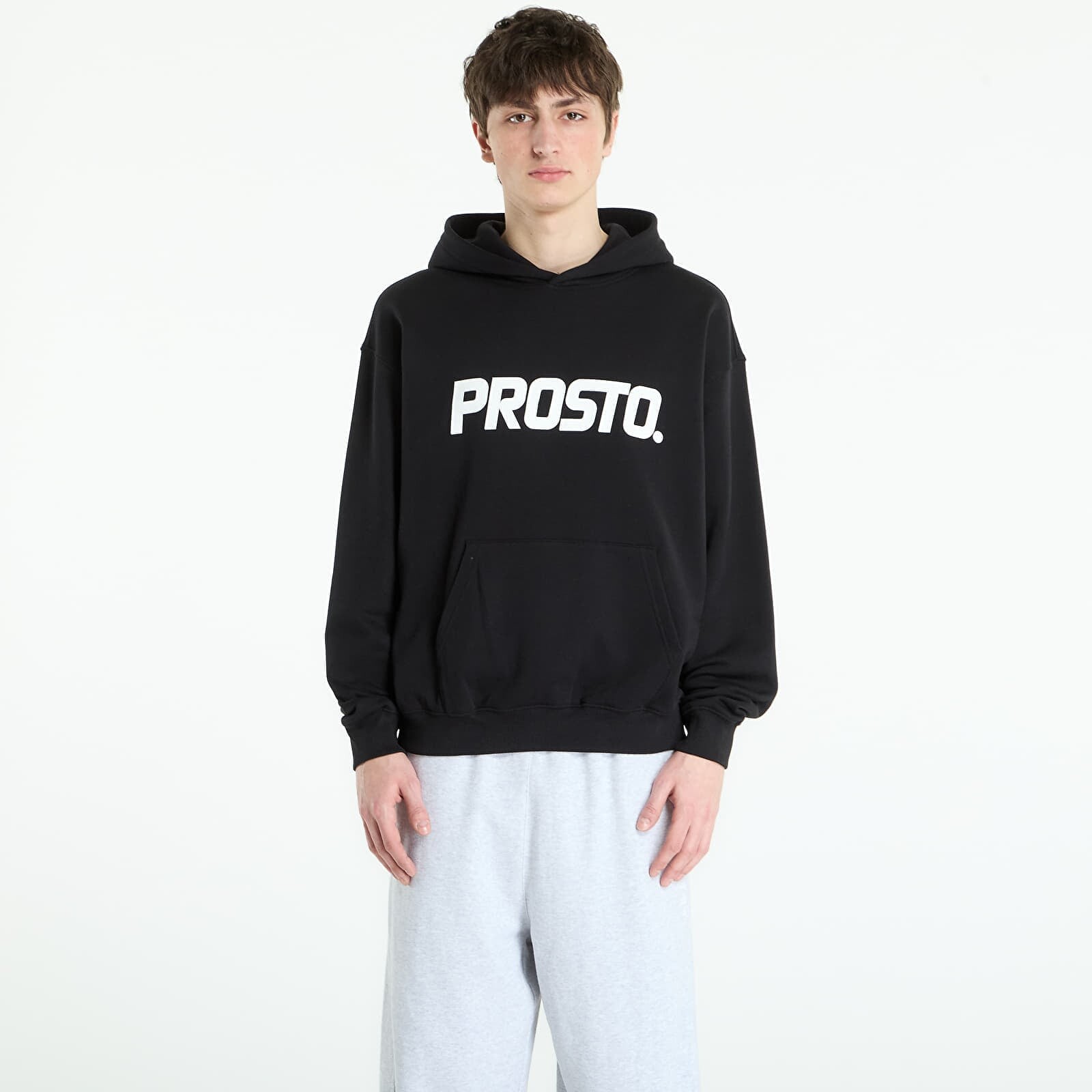 Sweatshirt Prosto Hoodie Big Log Black M