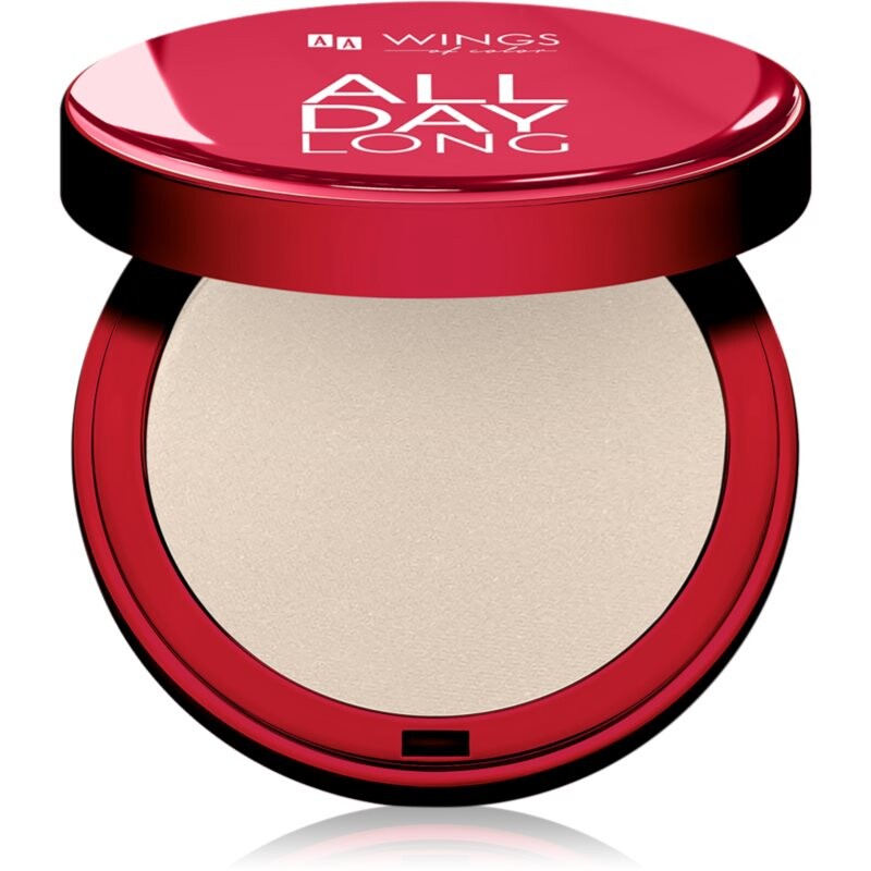 AA Wings of Color All Day Long Pressed Setting Powder compact powder with matt effect shade 01 Light-Natural 9 g
