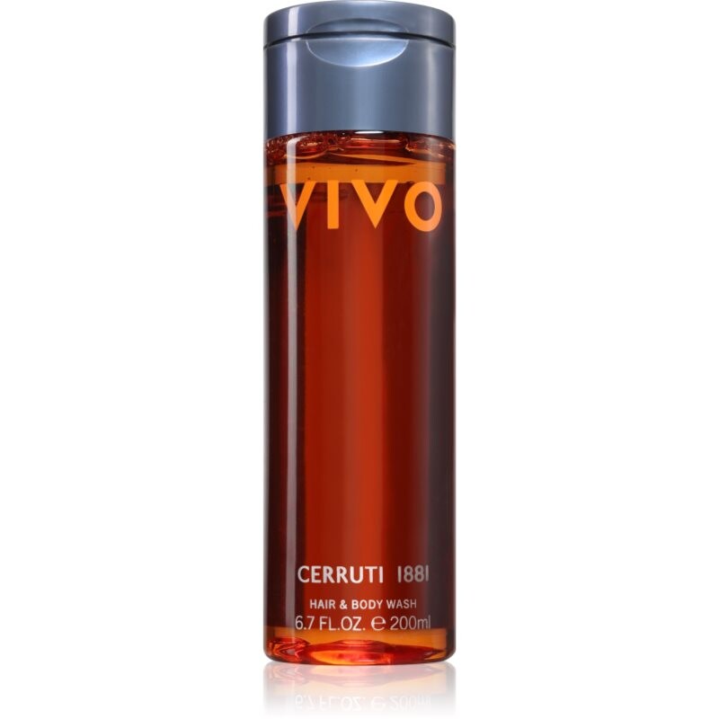 Cerruti 1881 Vivo body and hair shower gel for men 200 ml