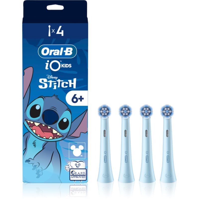 Oral-B iO Kids Disney Stitch toothbrush replacement heads for children from 6 years old 4 pc