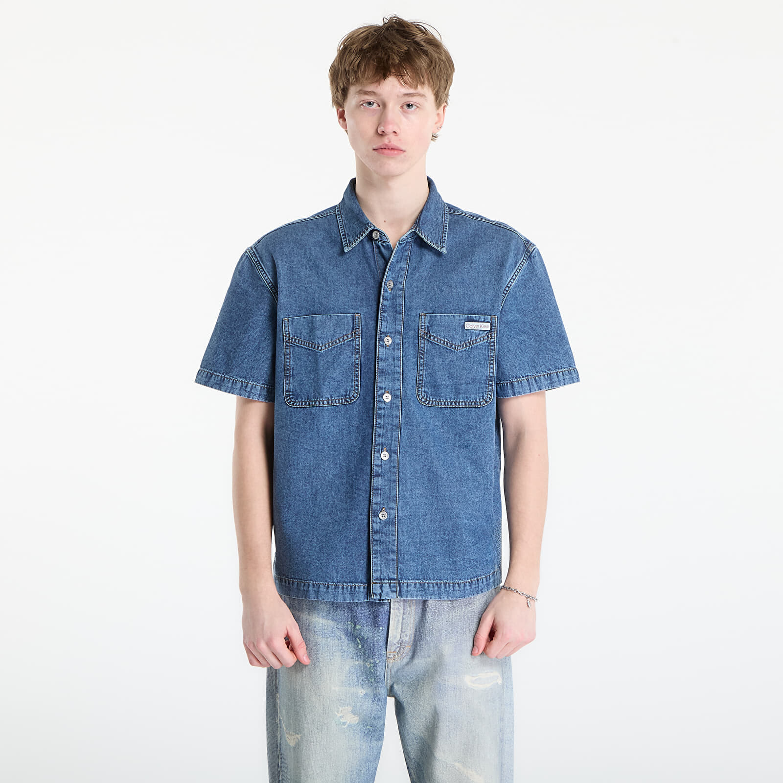 Shirt Calvin Klein Jeans Shirt Beckford Blue M