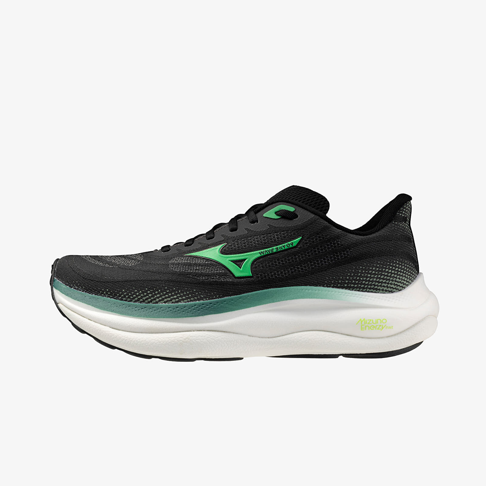 Sneakers Mizuno Wave Sky 9 (M) Black/ Goblin Green/ Alpine Gree UK 11.5