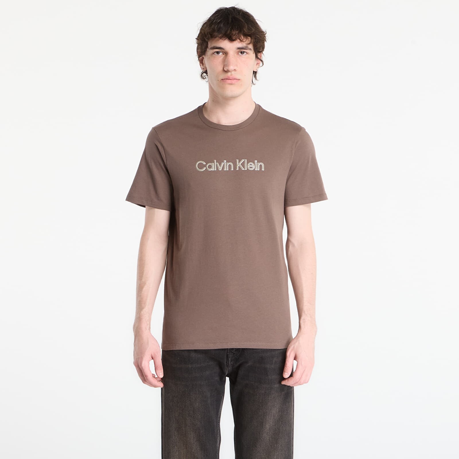 T-shirt Calvin Klein 30S Eu Wholesale Sportswear Graphic Tee Warm Oak XL