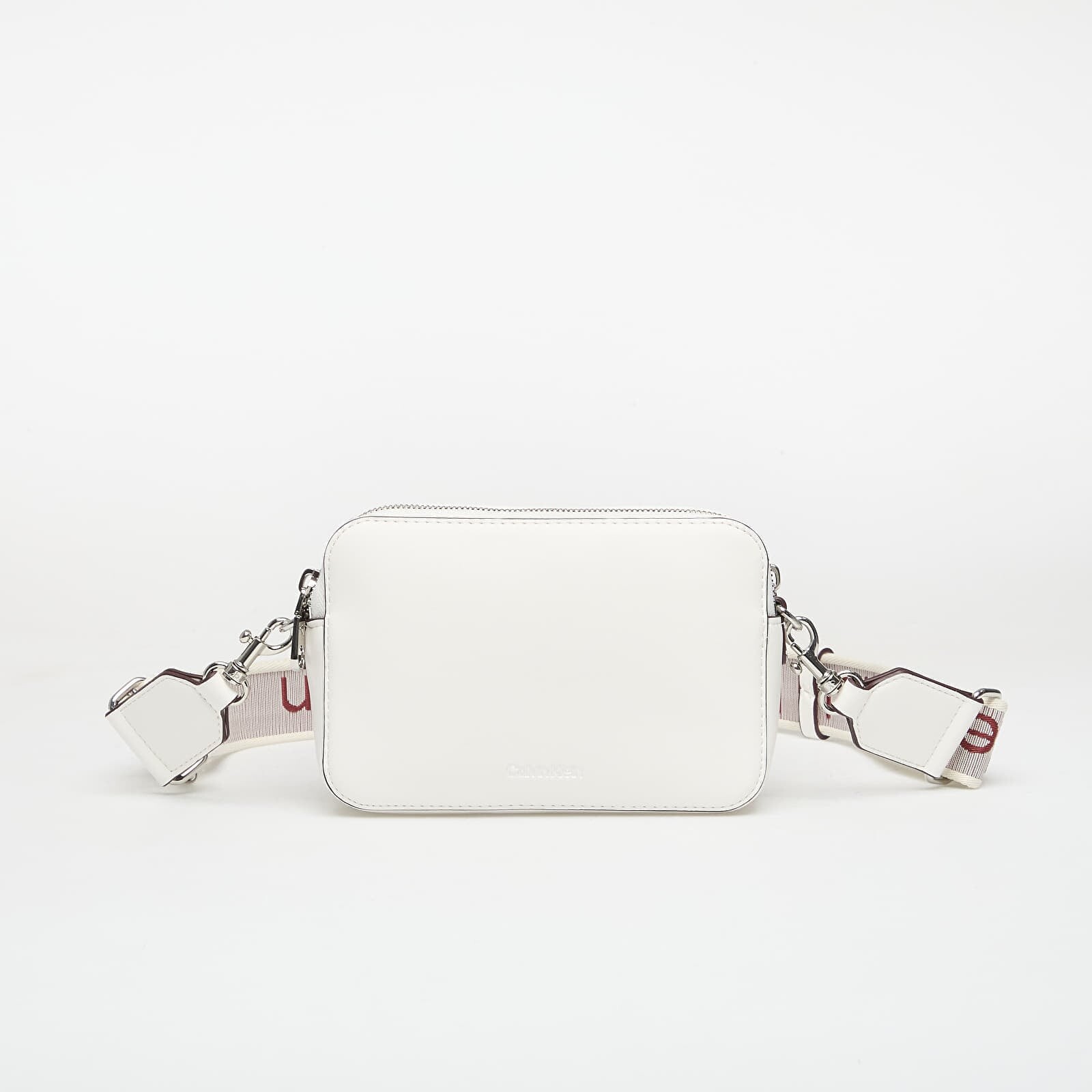 Handbag Calvin Klein Webbing Double Strap Camera Bag White Alyssum Universal