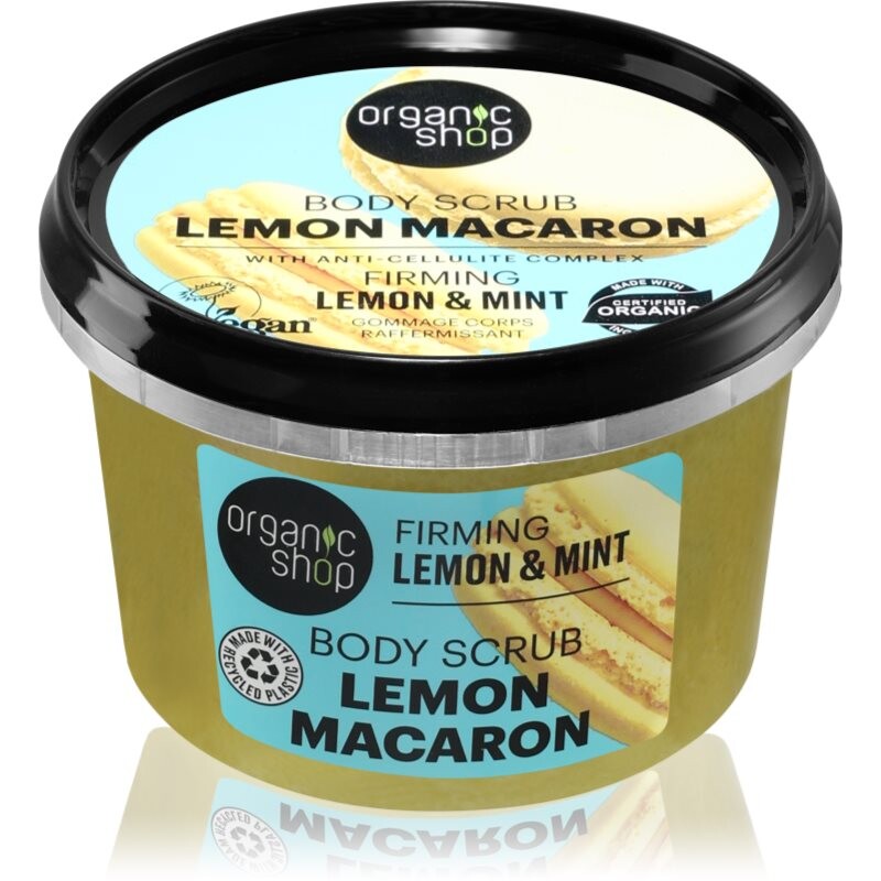 Organic Shop Lemon Macaron firming body scrub 250 ml