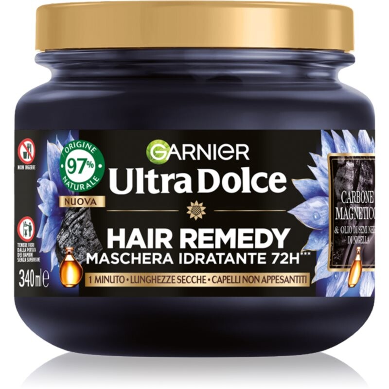 Garnier Ultra Doux Magnetic Charcoal hydrating mask for oily scalp and dry ends 340 ml