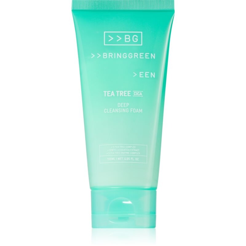 BRINGGREEN Tea Tree Cica Deep Cleansing Foam deep-cleansing mousse with soothing effect 120 ml