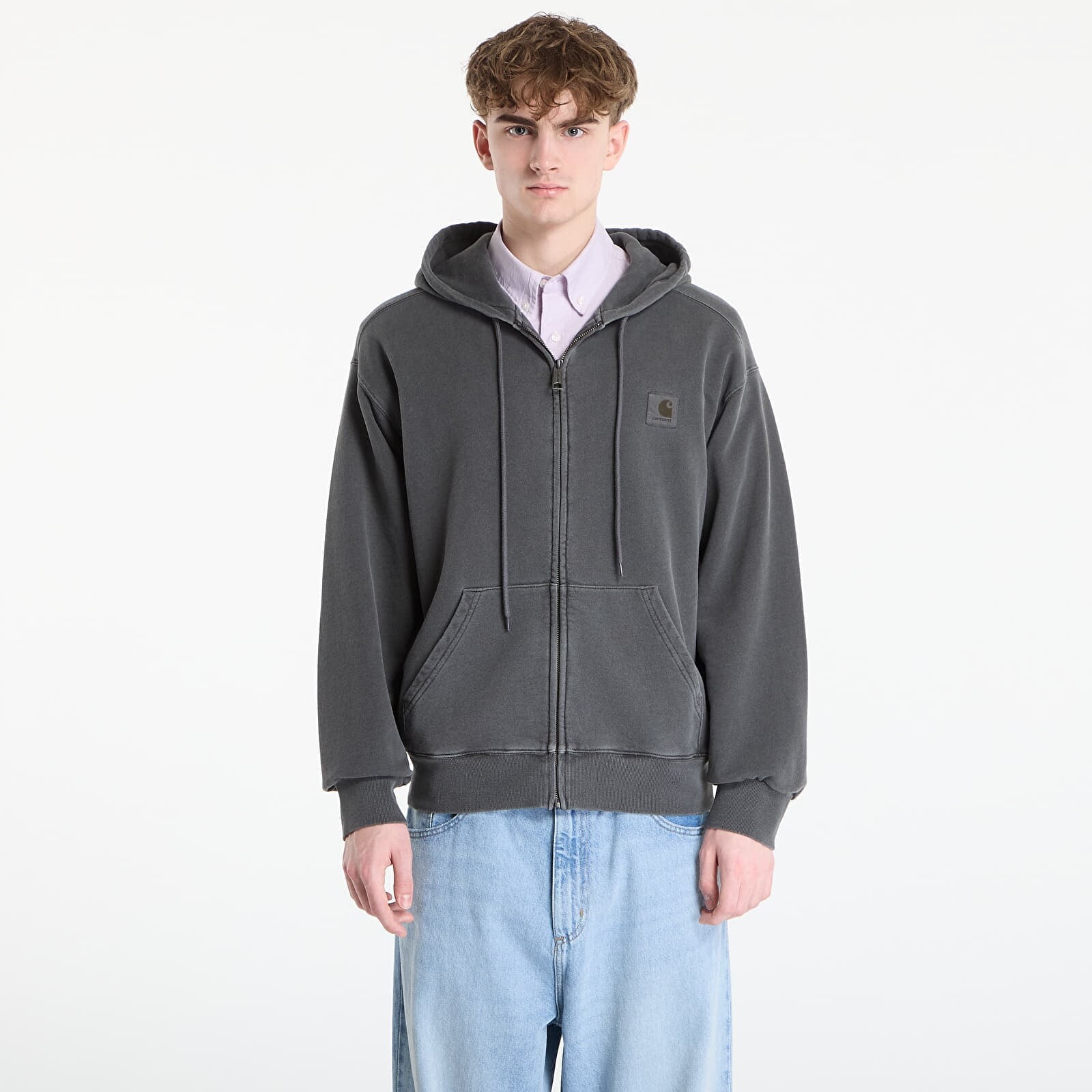 Sweatshirt Carhartt WIP Hooded Nelson Jacket UNISEX Black S