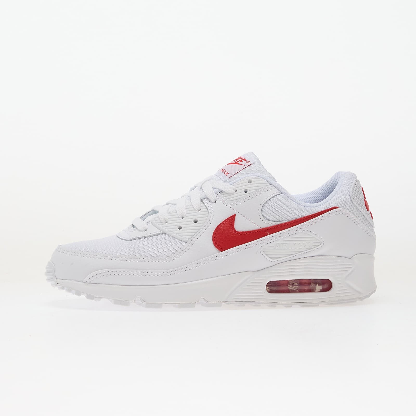 Sneakers Nike Air Max 90 White/ University Red-White UK 6.5