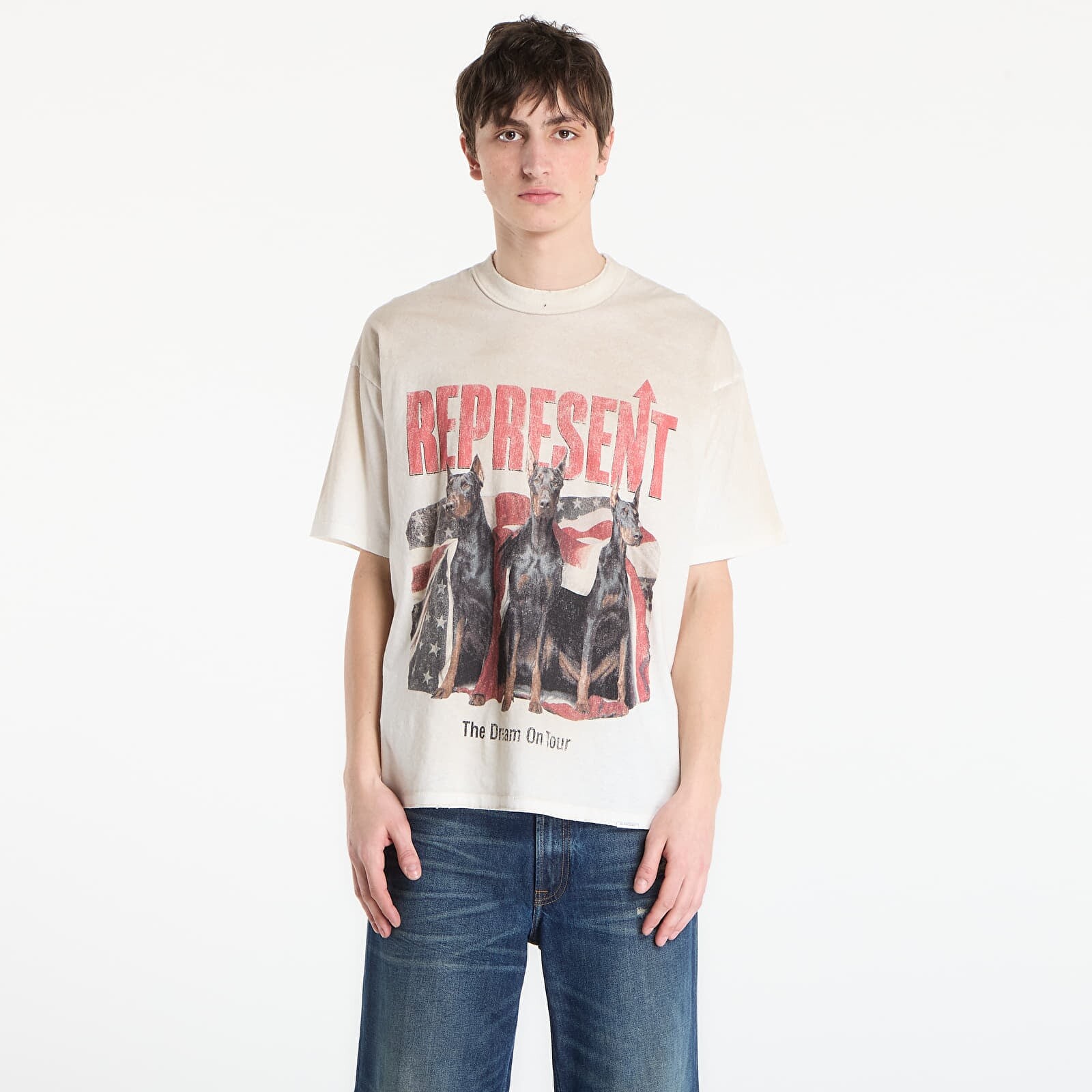 T-shirt REPRESENT Dream On Tour T-Shirt UNISEX Washed Ecru S