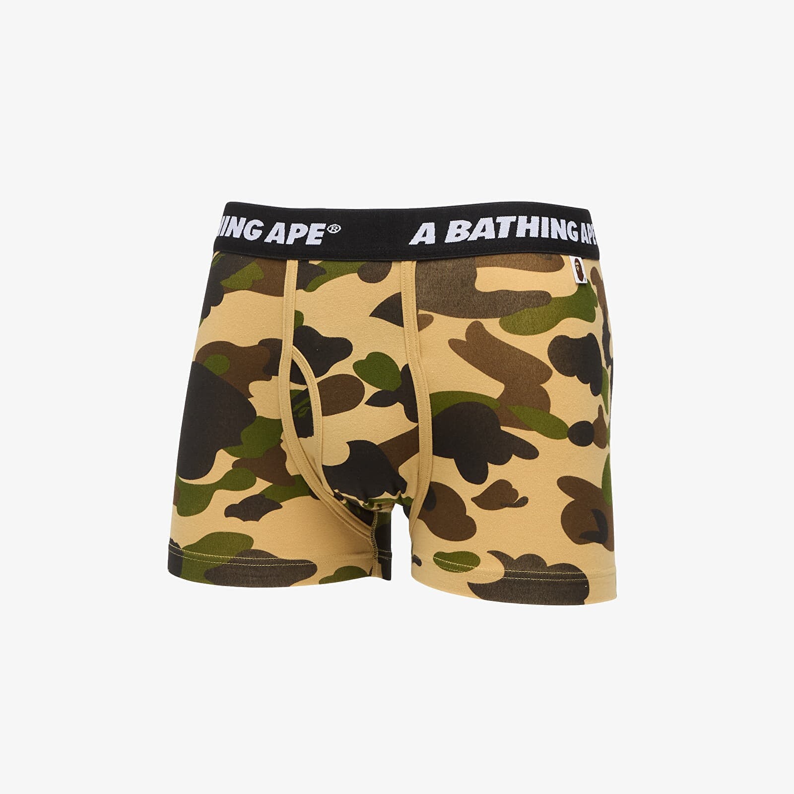A BATHING APE 1St Camo Trunks Yellow L