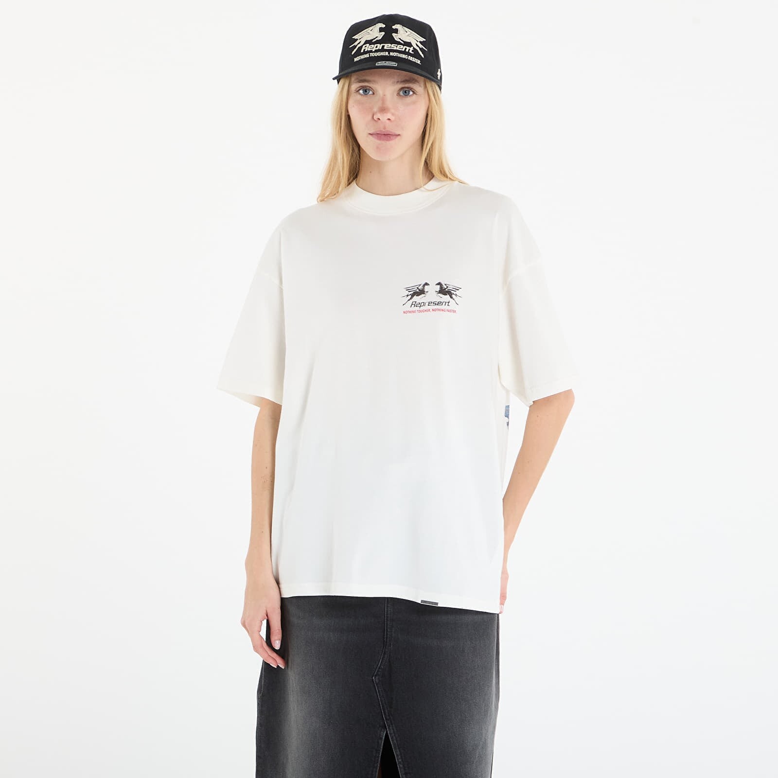 T-shirt REPRESENT 24 Hour Service T-Shirt UNISEX Flat White S