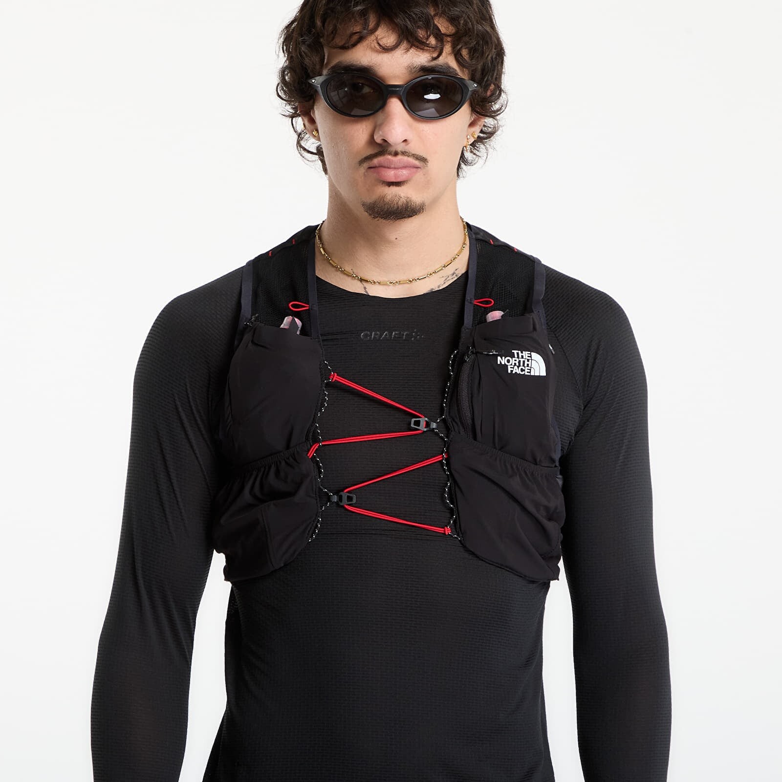 The North Face Summit Run Vest 5 TNF Black/ Asphalt Grey L