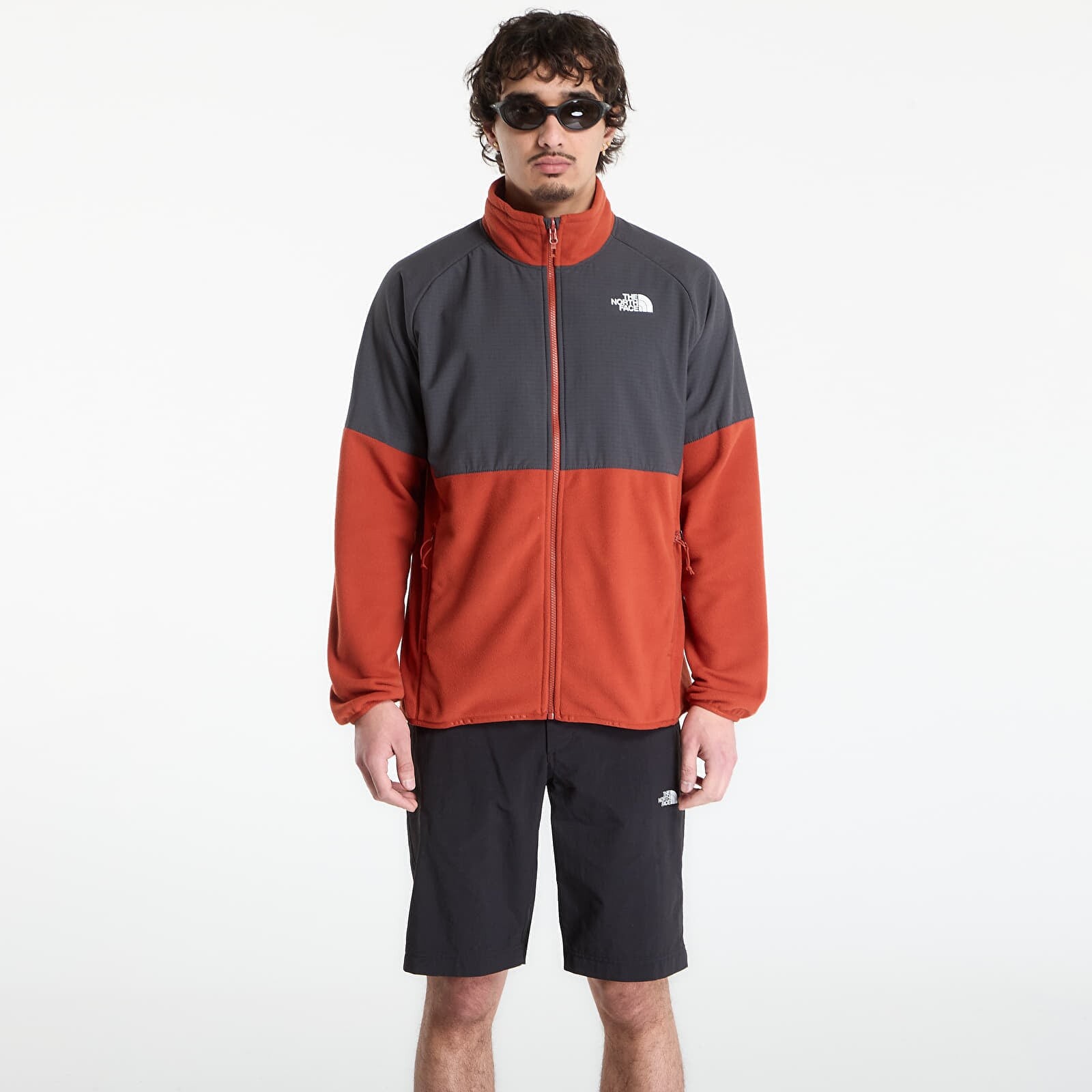 Jacket The North Face Glacier Heavyweight Full Zip Jacket Iron Clay/ Asphalt Grey S