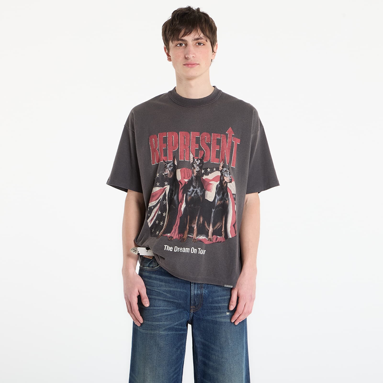 T-shirt REPRESENT Dream On Tour T-Shirt UNISEX Sun Fade Grey XXL