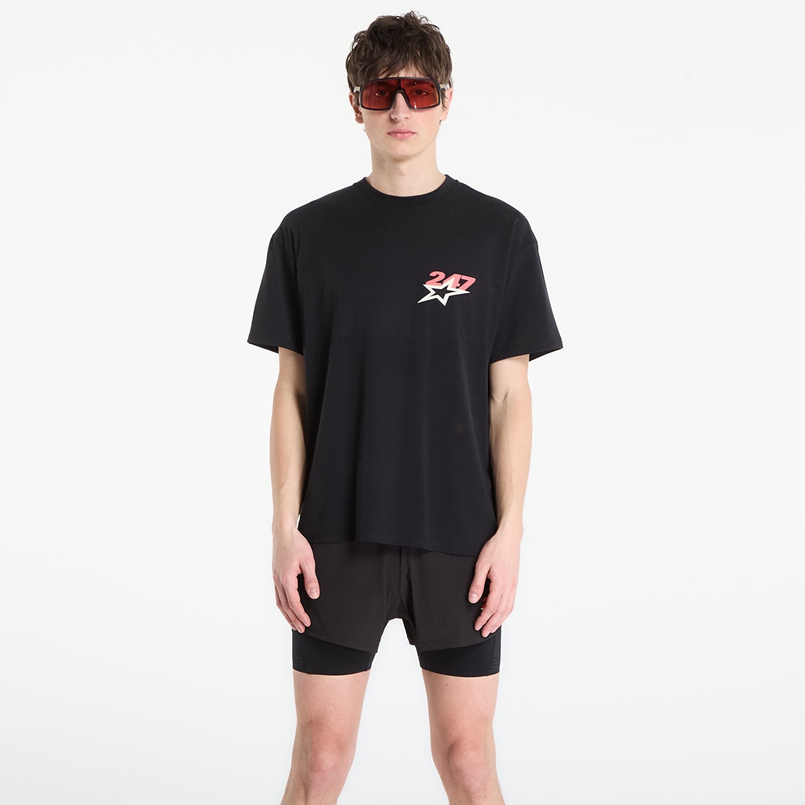 T-shirt REPRESENT Team 247 Star Print Oversized Tshirt UNISEX Jet Black M