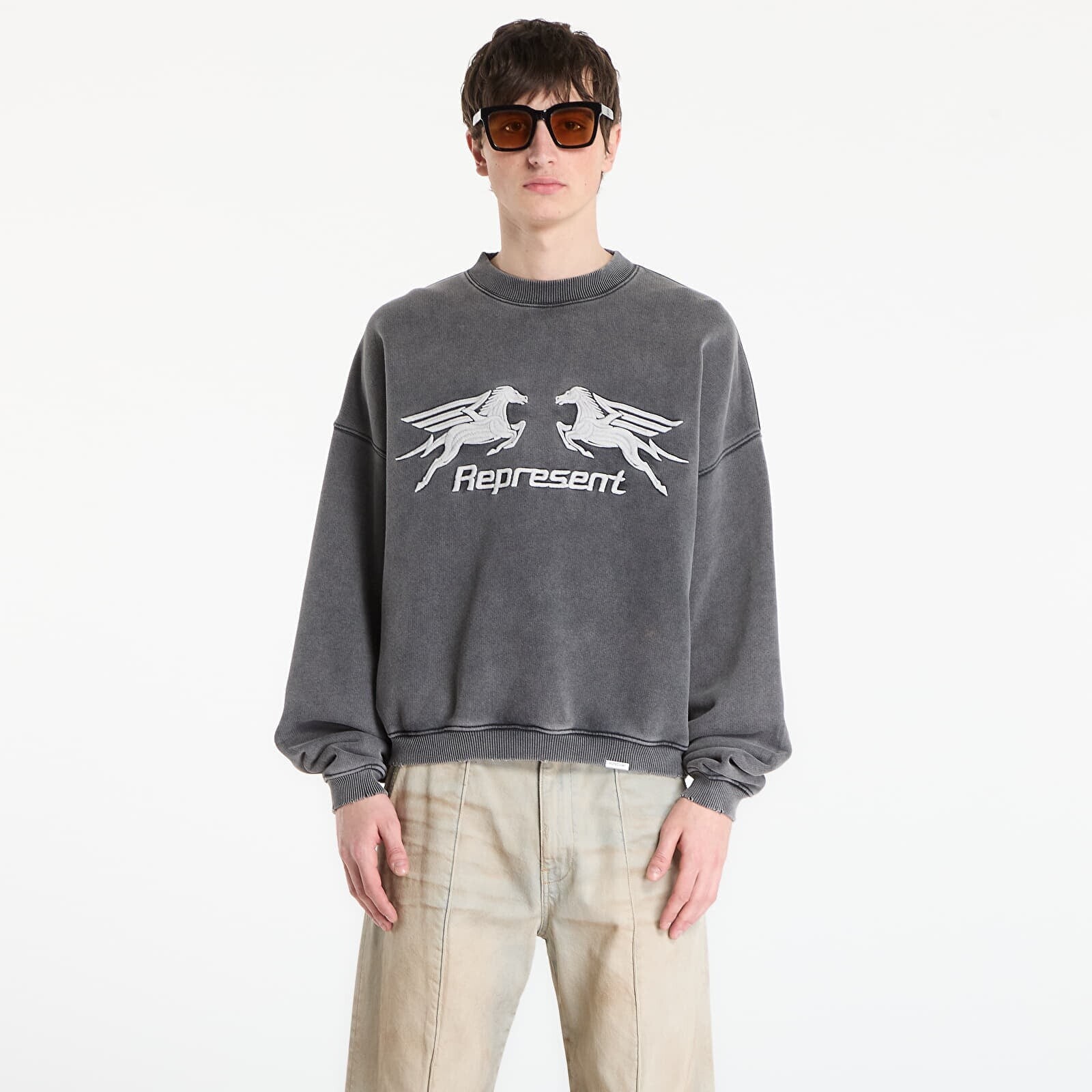 T-shirt REPRESENT Pegasus Sweatshirt UNISEX Vintage Grey S