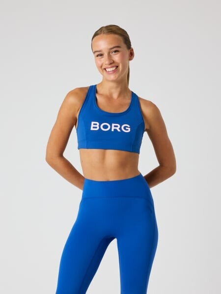Björn Borg Borg Mid Support Sports Bra Blue, L