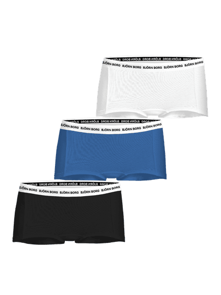 Björn Borg Cotton Stretch Logo Boxers Shorts 3-pack Black, 122-128