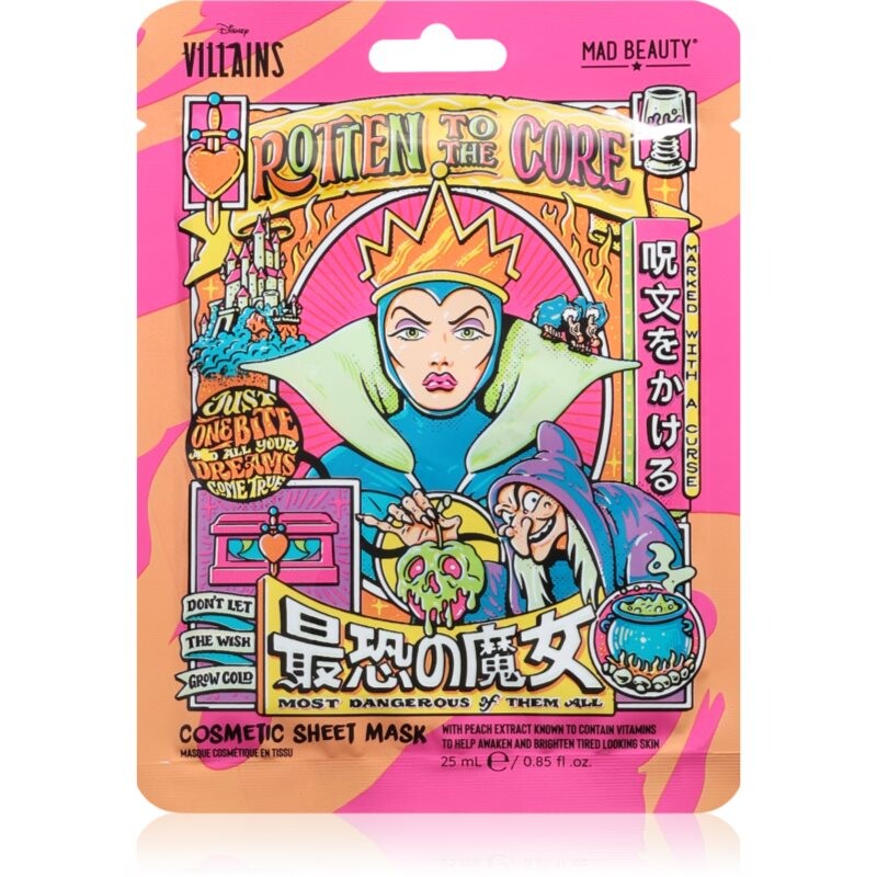 Mad Beauty Disney Villains Evil Queen moisturising and revitalising sheet mask 25 ml