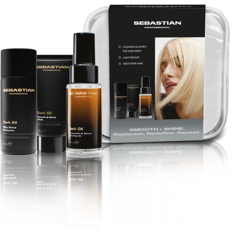 Sebastian Professional Dark Oil Set travel set for shiny and soft hair