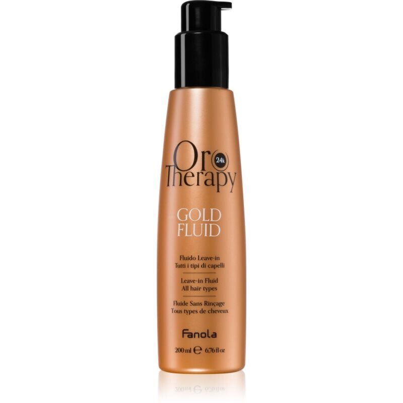 Fanola Oro Therapy Gold Fluid hair lotion with 24 carat gold 200 ml