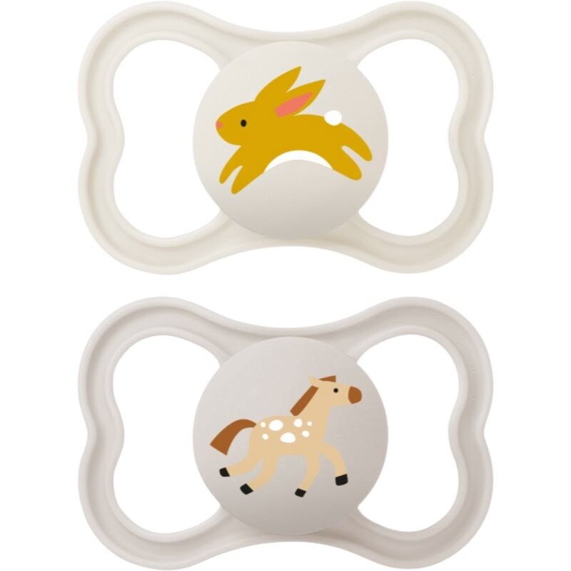 MAM Supreme 6m+ dummy Beige/ Grey 2 pc